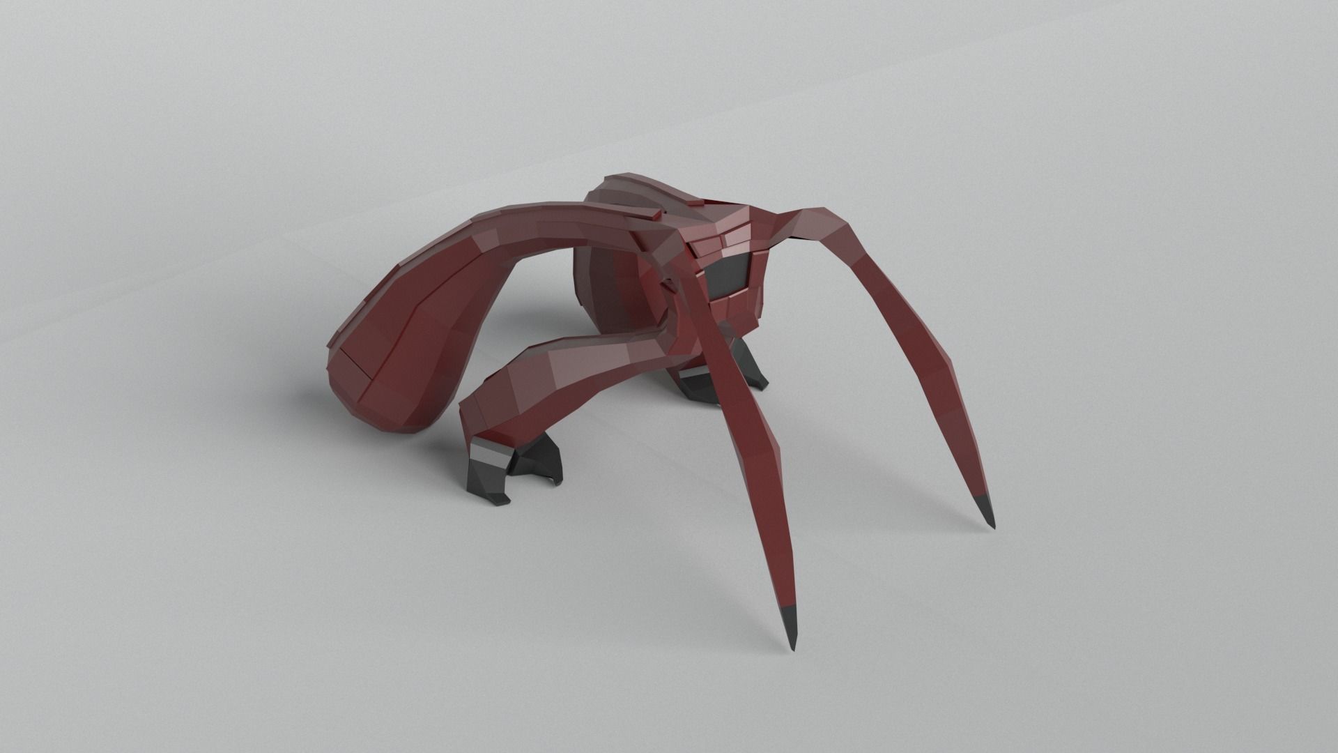 Aliens v1 002 Low-poly 3D model_4