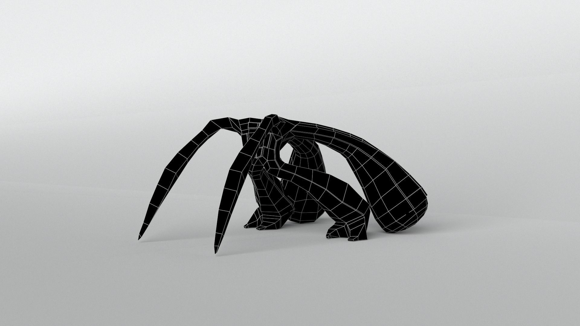 Aliens v1 002 Low-poly 3D model_7