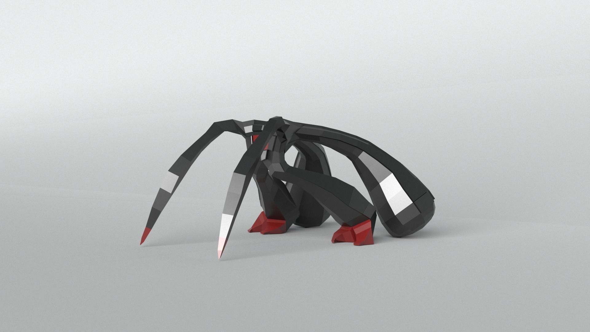 Aliens v1 001 Low-poly 3D model_3
