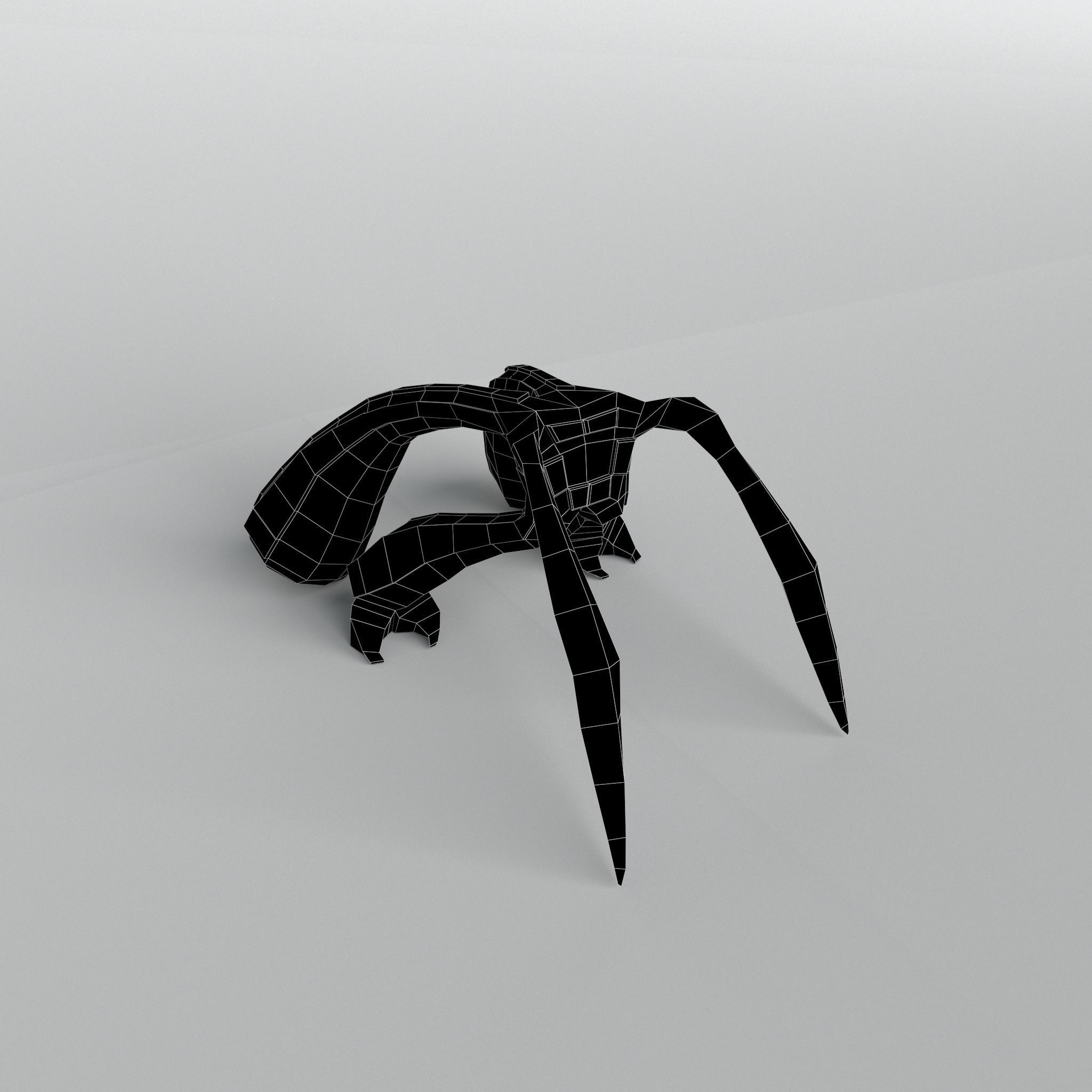 Aliens v1 001 Low-poly 3D model_5