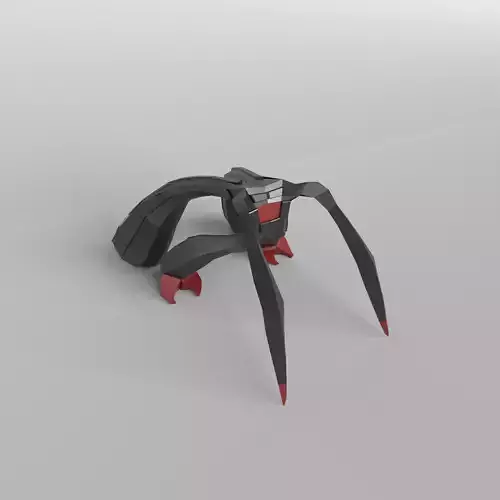 Aliens v1 001 Low-poly 3D model