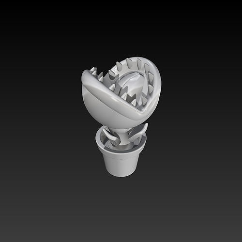 Super Mario Eating Flower 3D Print Ready Model 3D print model