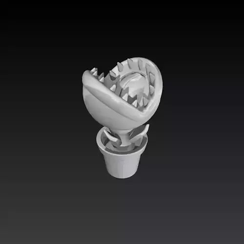 Super Mario Eating Flower 3D Print Ready Model