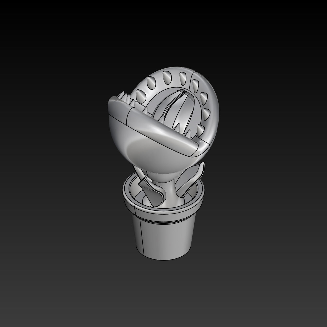 Super Mario Eating Flower 3D Print Ready Model 3D print model_19