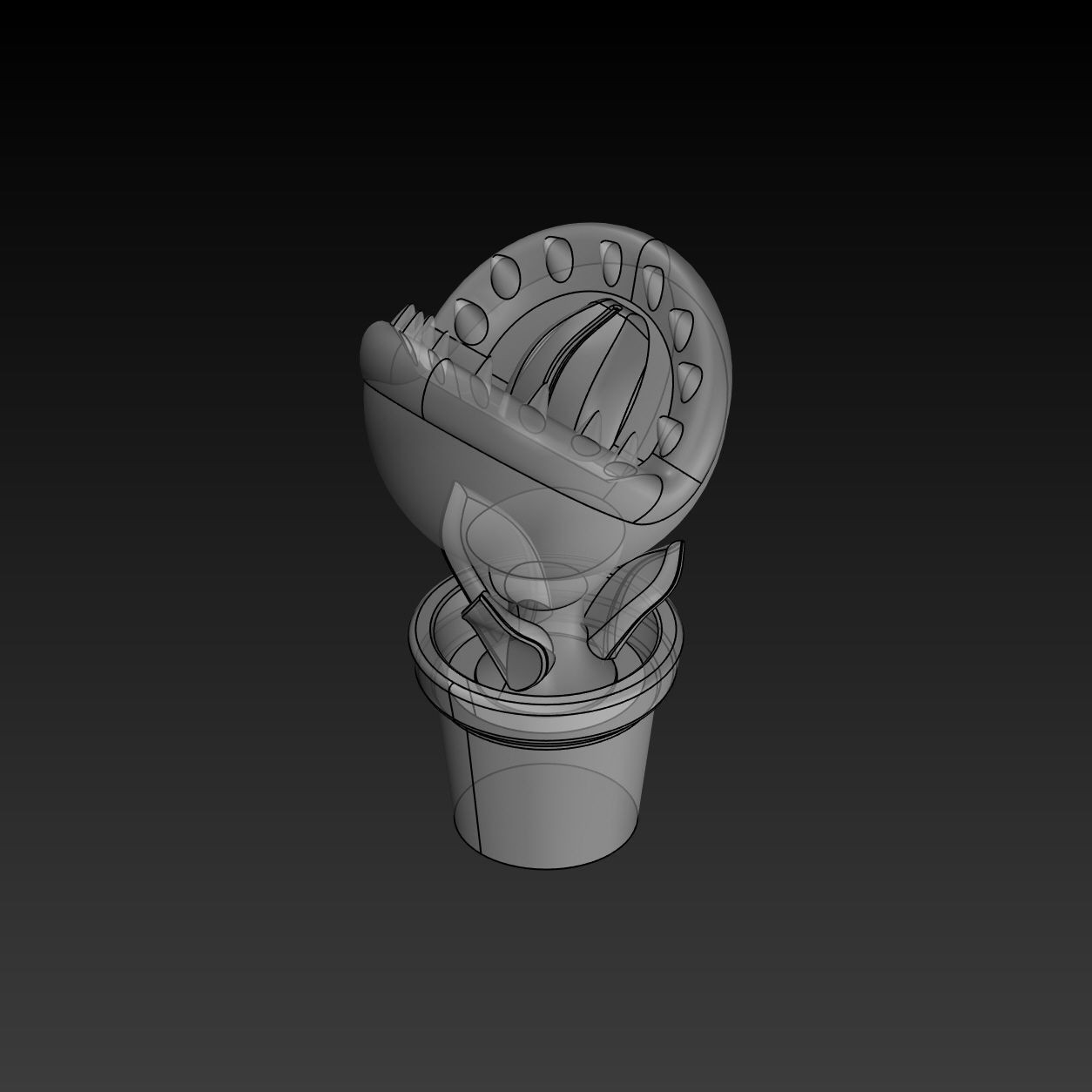 Super Mario Eating Flower 3D Print Ready Model 3D print model_13