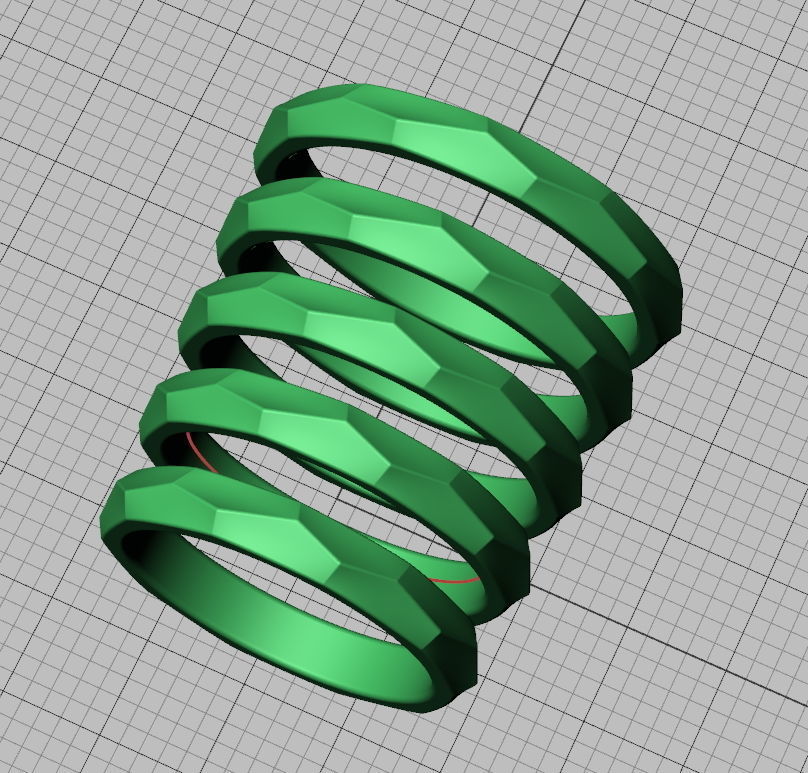 Hammered Wedding band ring 3mm wide 3dmodel 3D print model_17