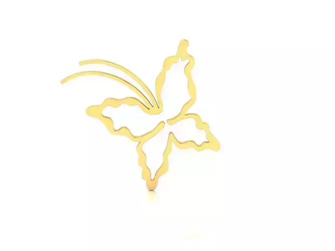 Women hair bow 3dm render detail