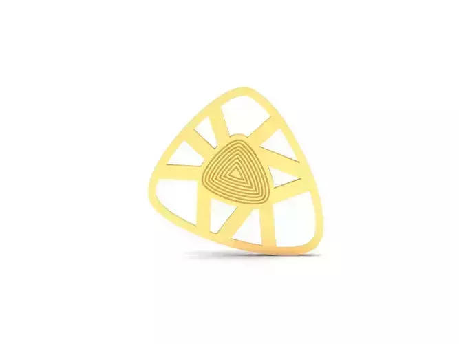 Triangle Pendant 3dm render detail 3D print model