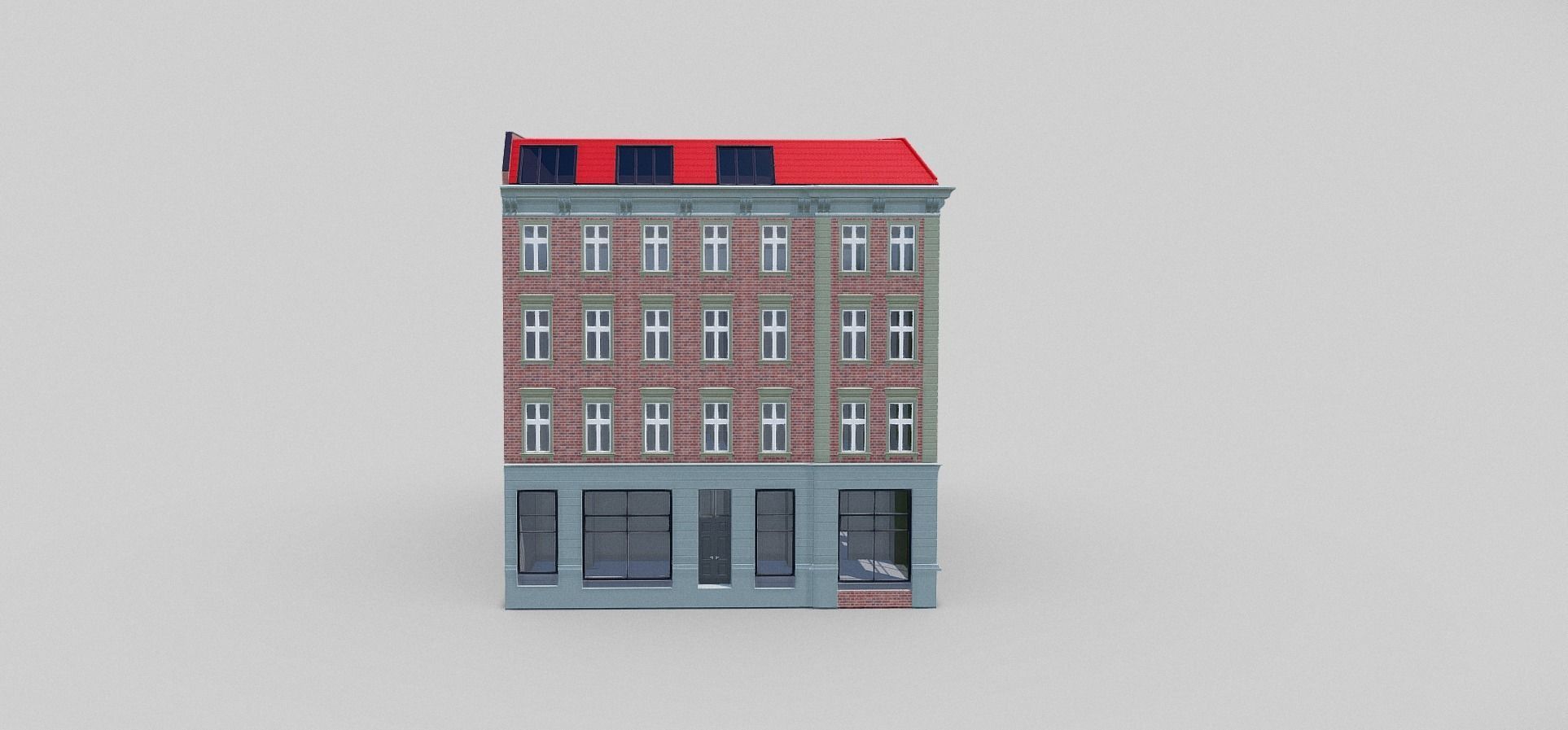 Old Town Tenement house 3D model_2
