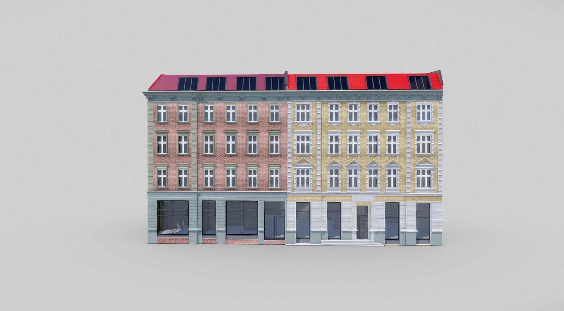 Old Town Tenement house 3D model_1