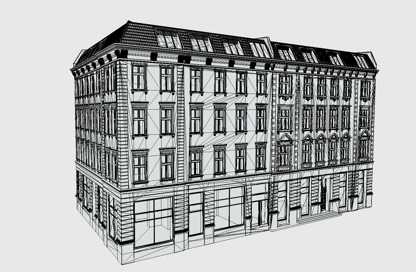 Old Town Tenement house 3D model_5