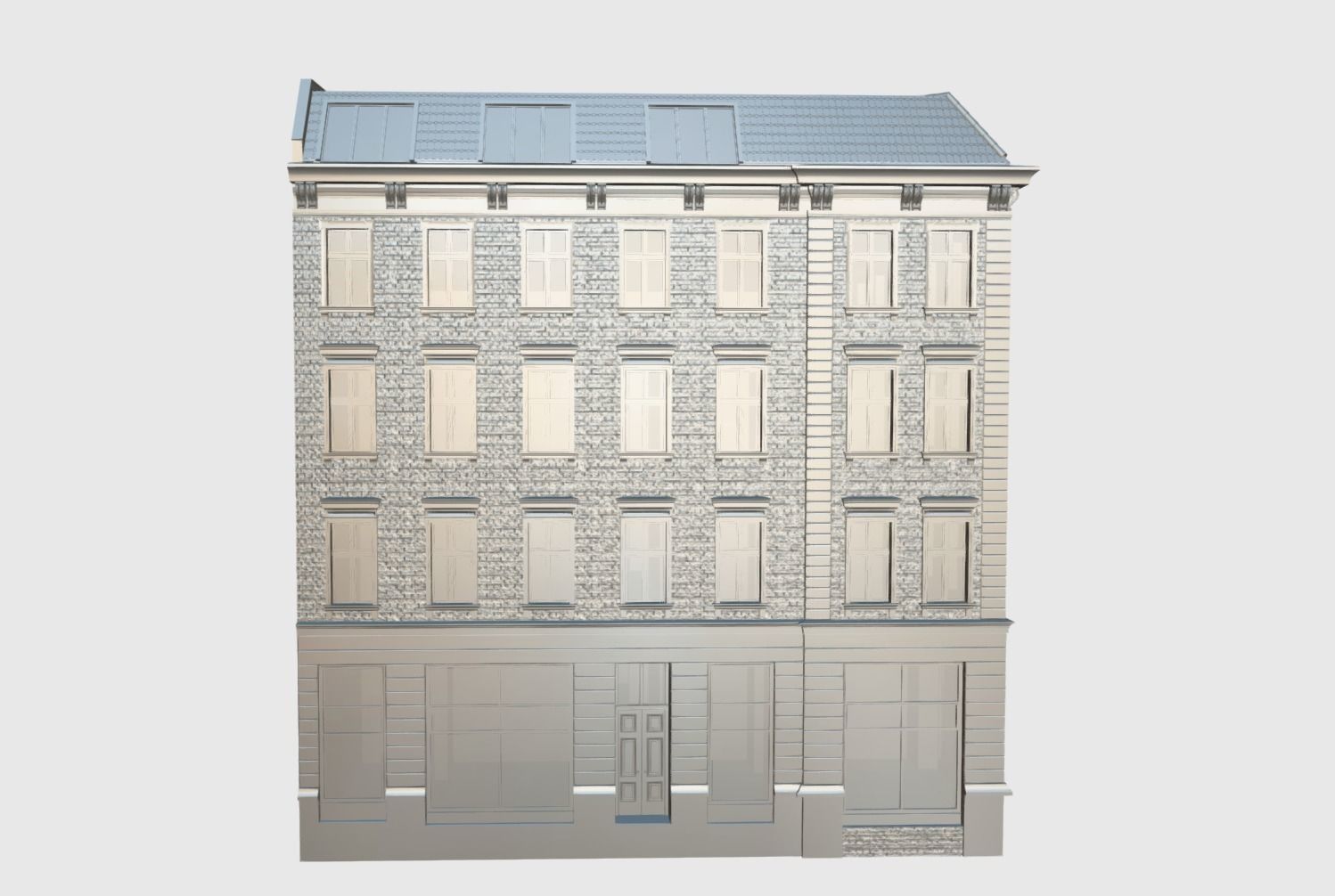 Old Town Tenement house 3D model_4