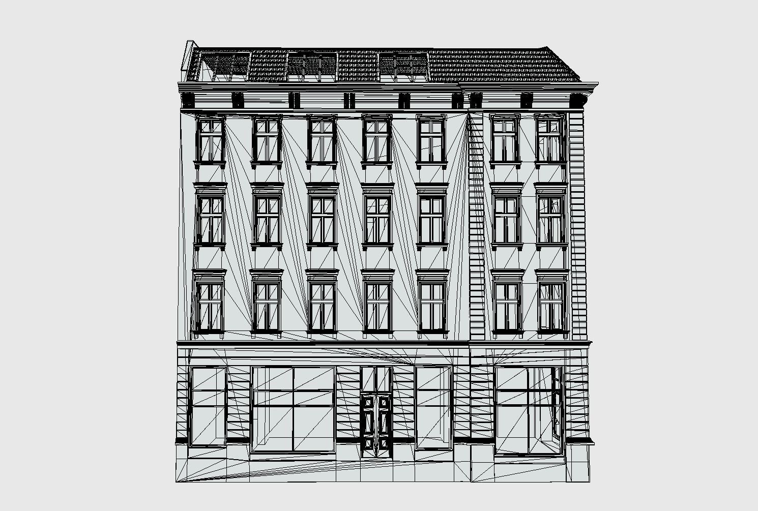 Old Town Tenement house 3D model_6
