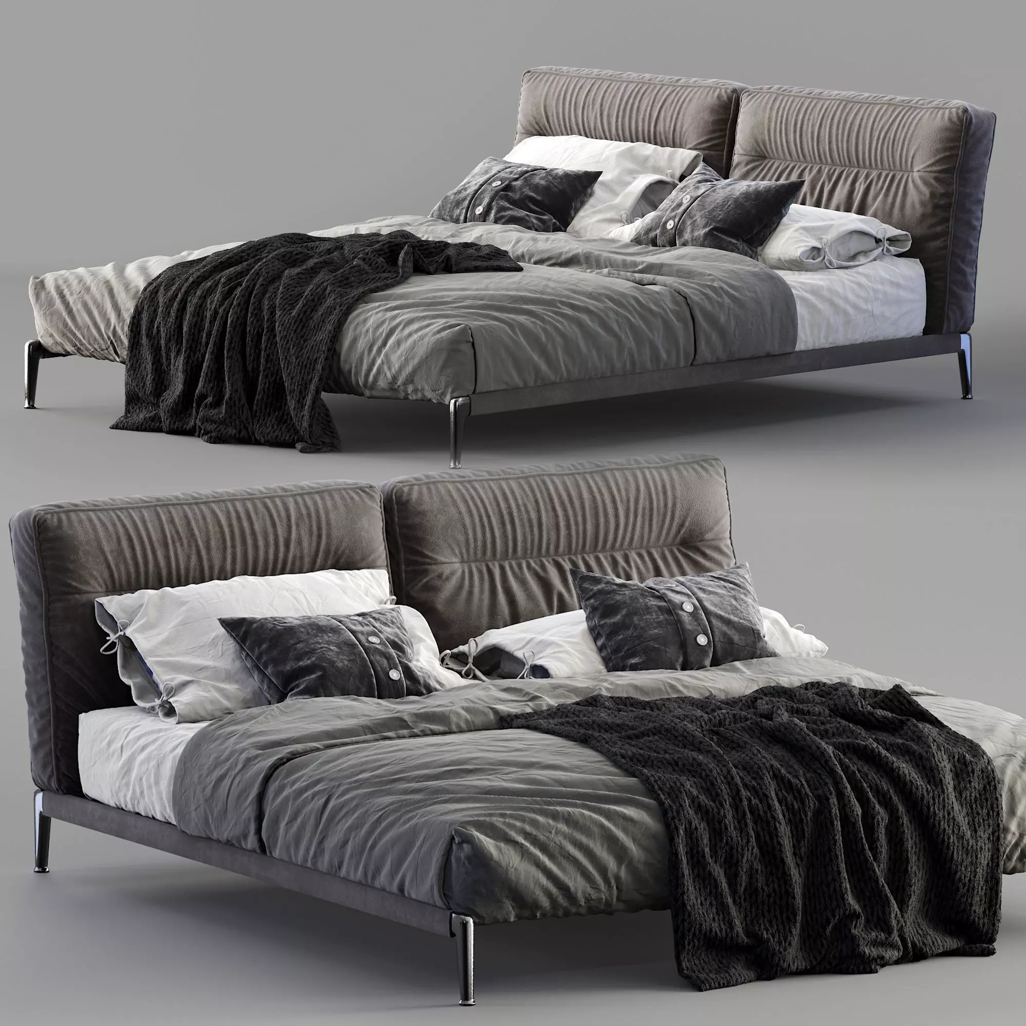 Flexform Bed Adda 3D model_0