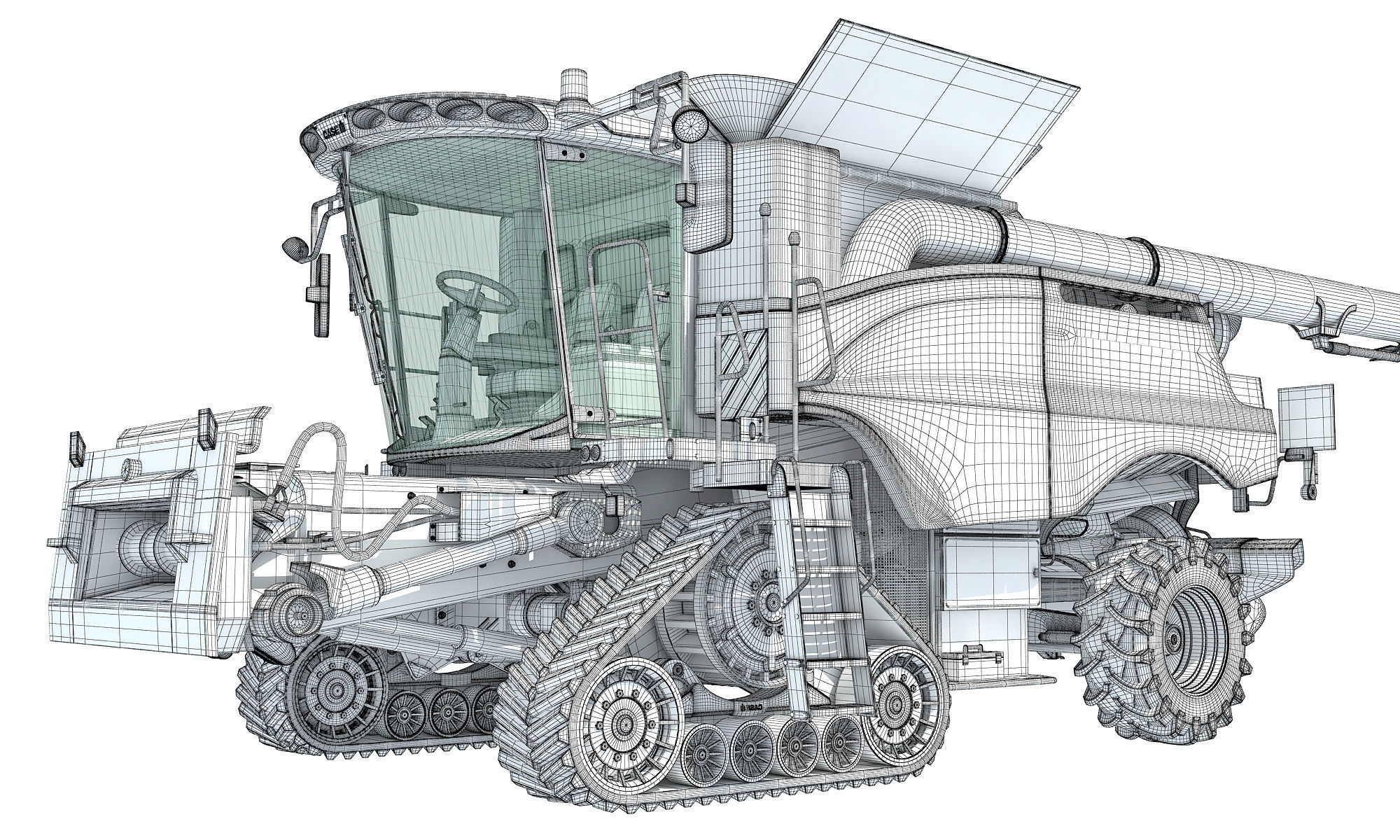 Case Combine Axial Flow 3D model_19