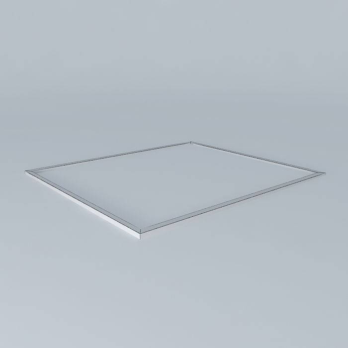 Wooden frame Free 3D model_3