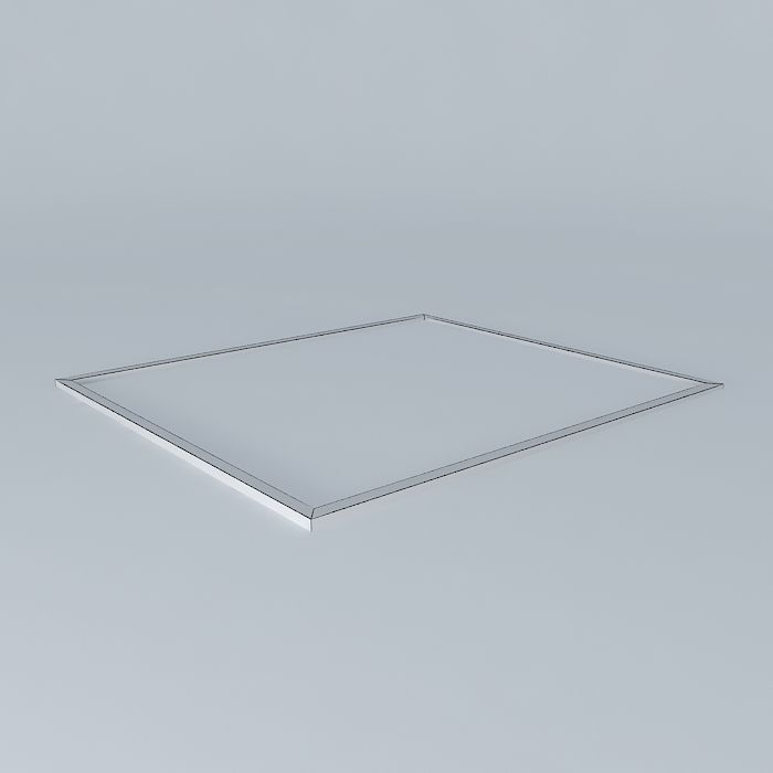 Wooden frame Free 3D model_4