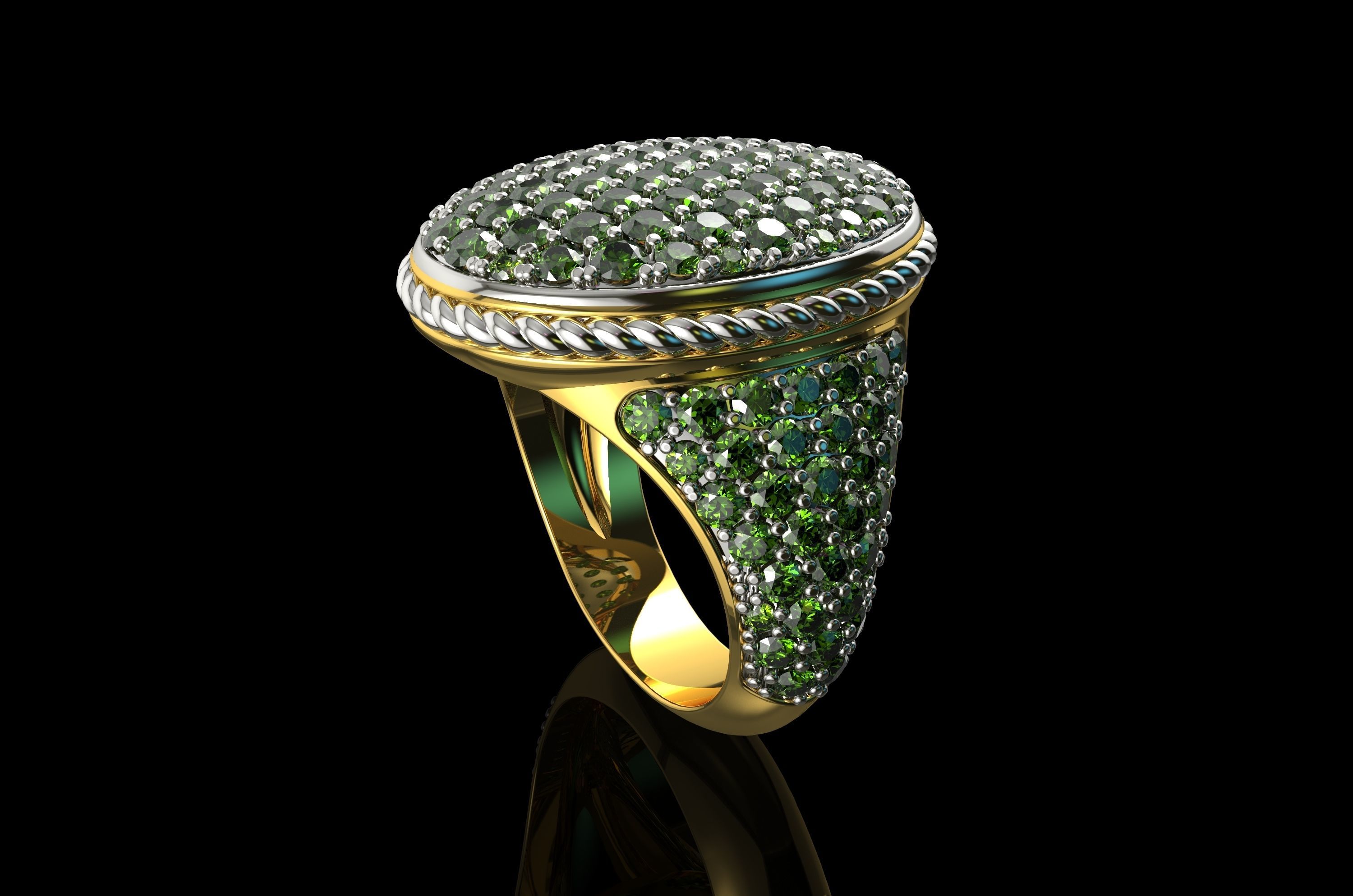 Gold N714 3D print model_3