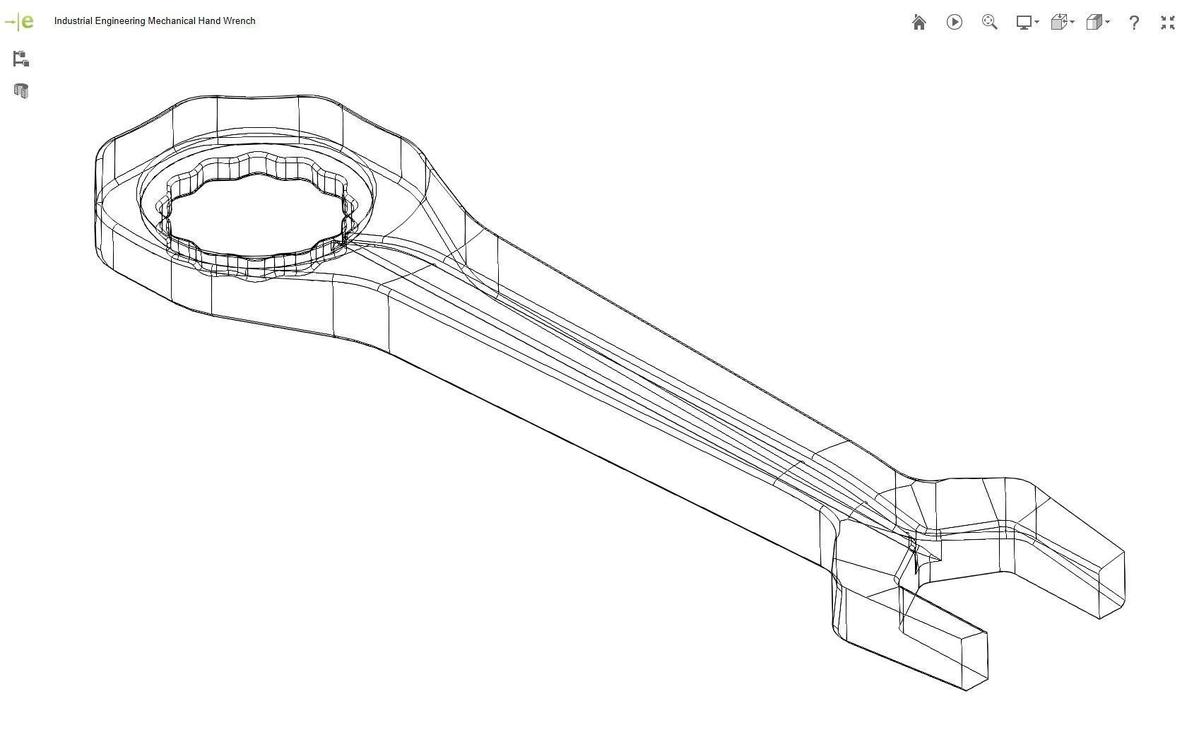 Mechanical Hand Wrench 3D print model_11