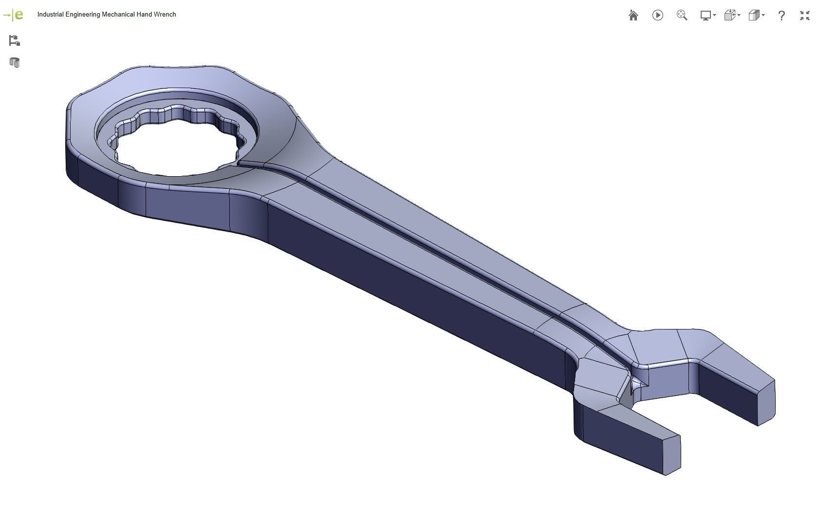 Mechanical Hand Wrench 3D print model_7