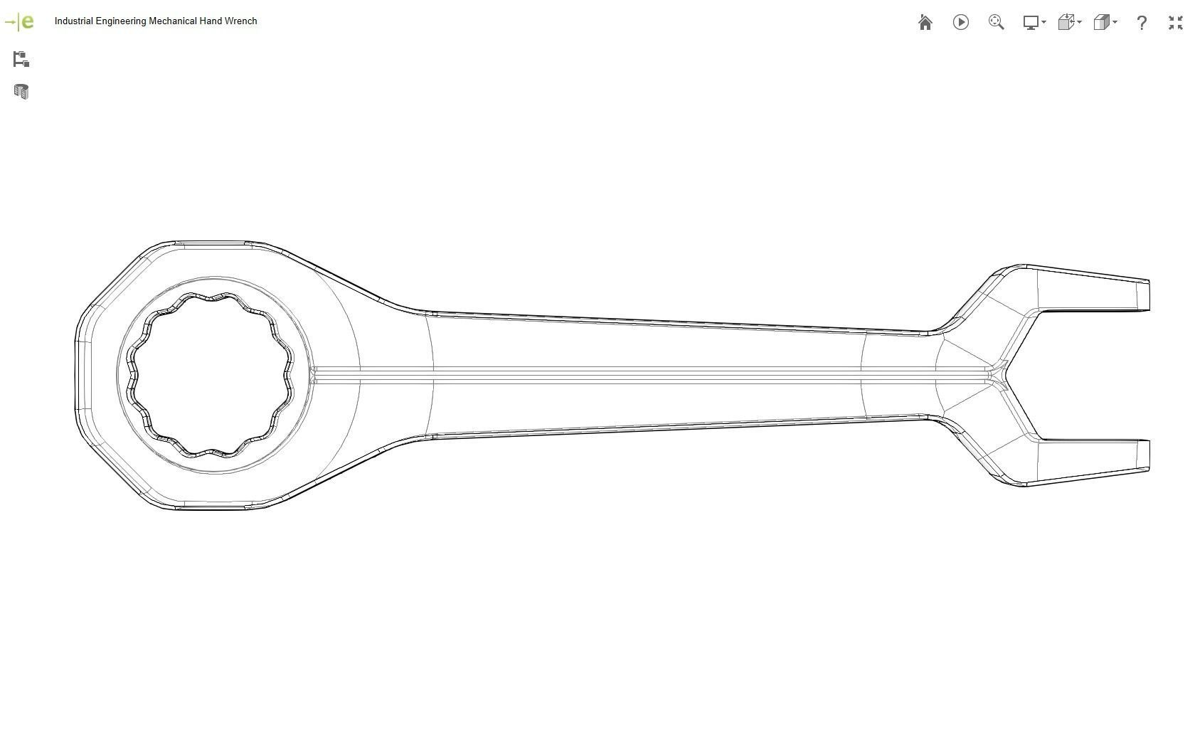Mechanical Hand Wrench 3D print model_18