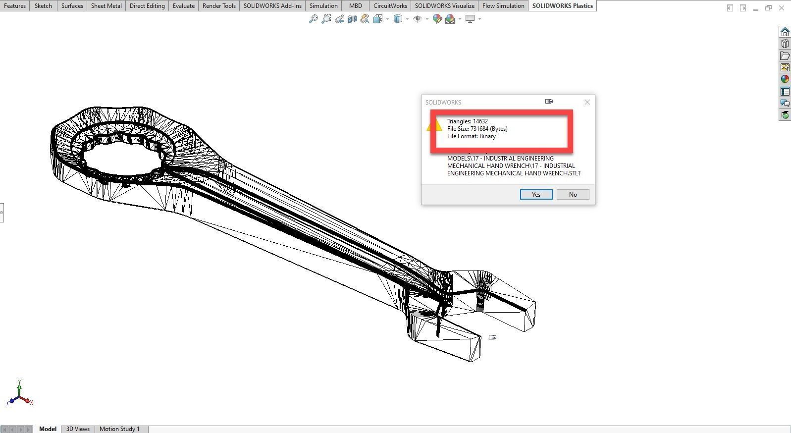 Mechanical Hand Wrench 3D print model_39