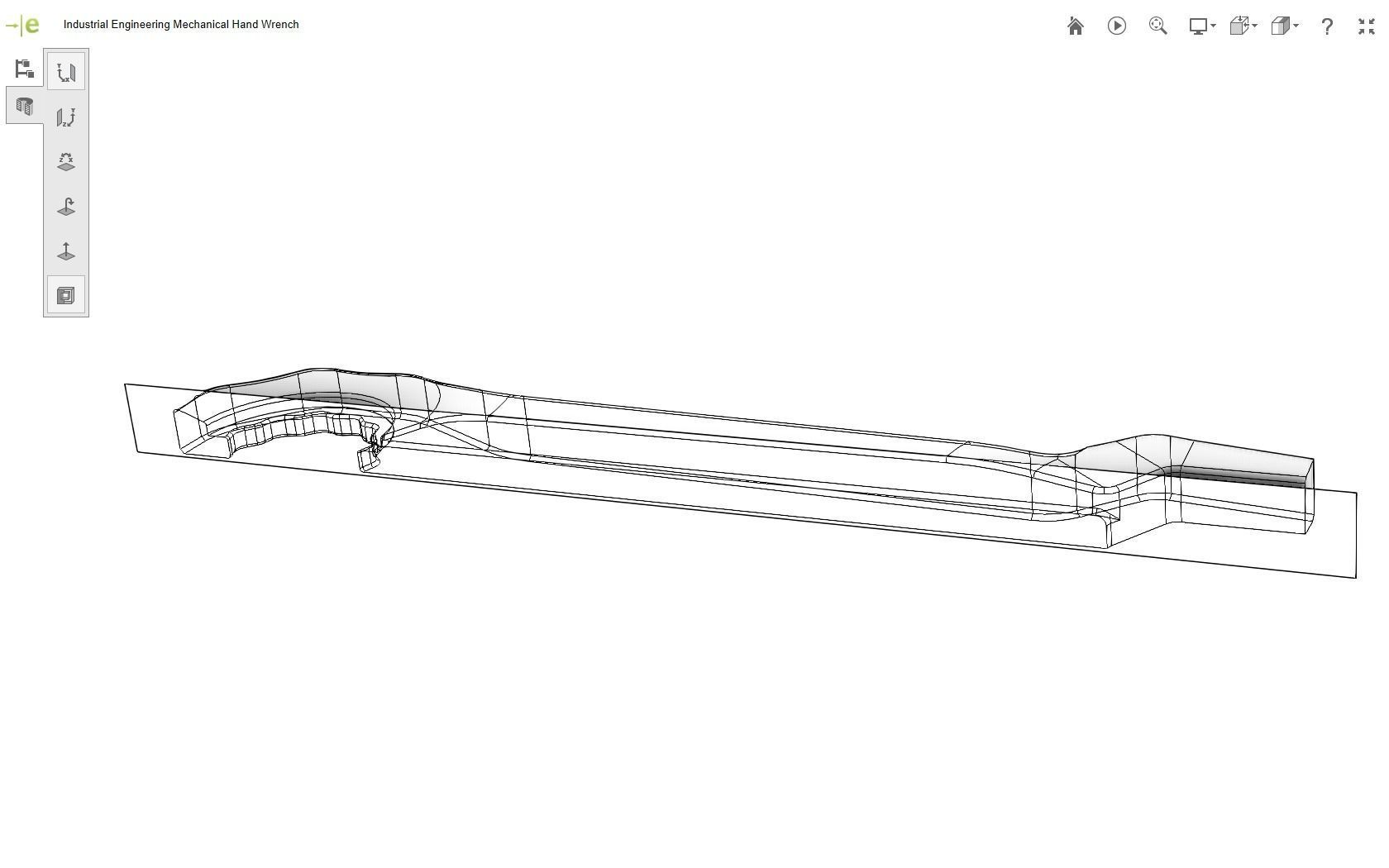 Mechanical Hand Wrench 3D print model_35