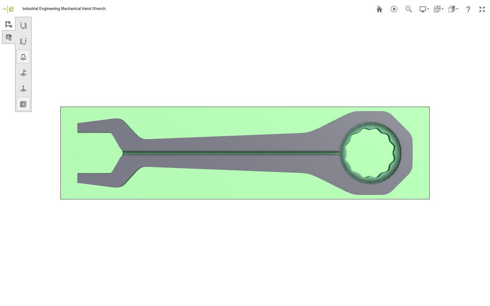 Mechanical Hand Wrench 3D print model_37