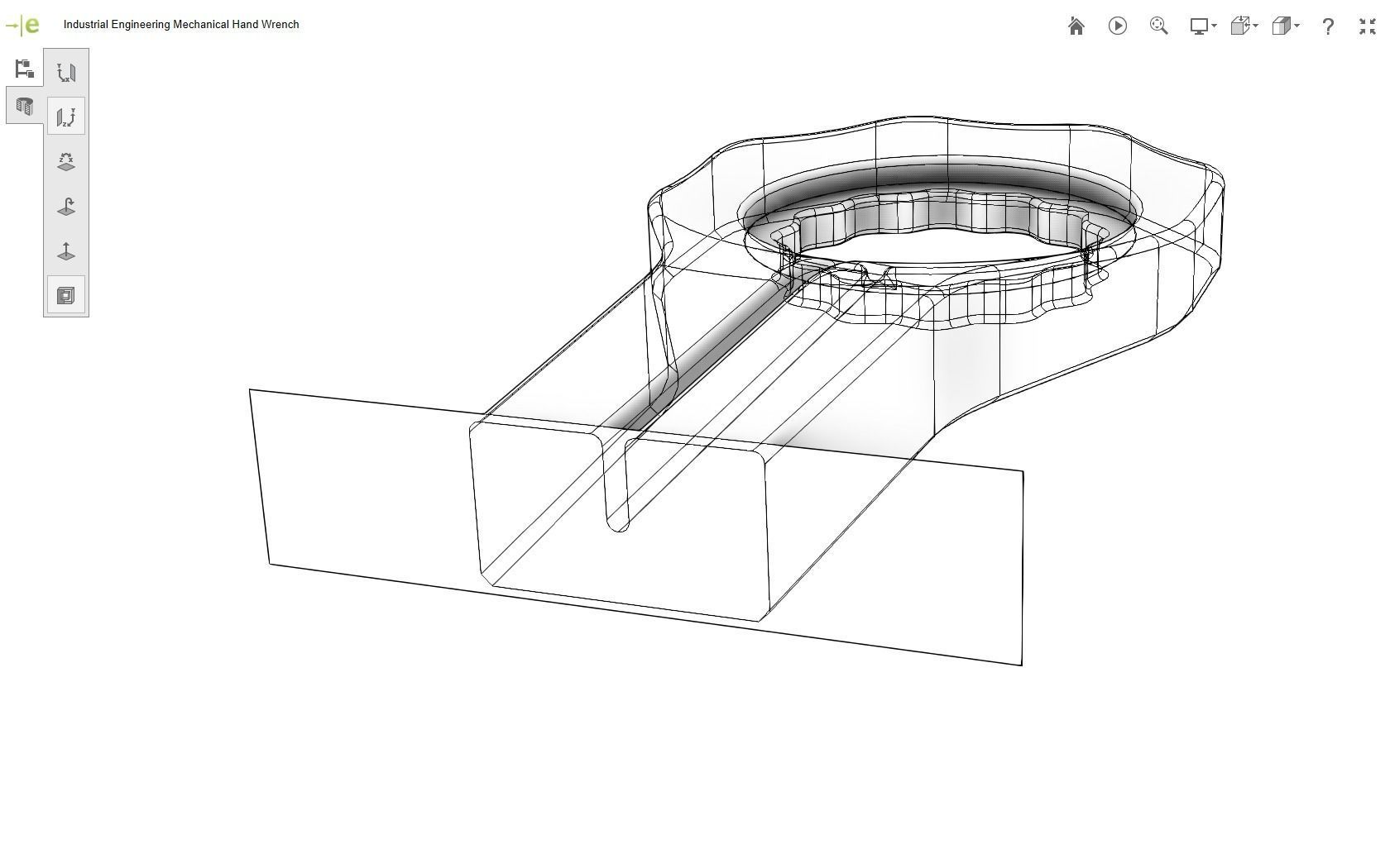 Mechanical Hand Wrench 3D print model_36