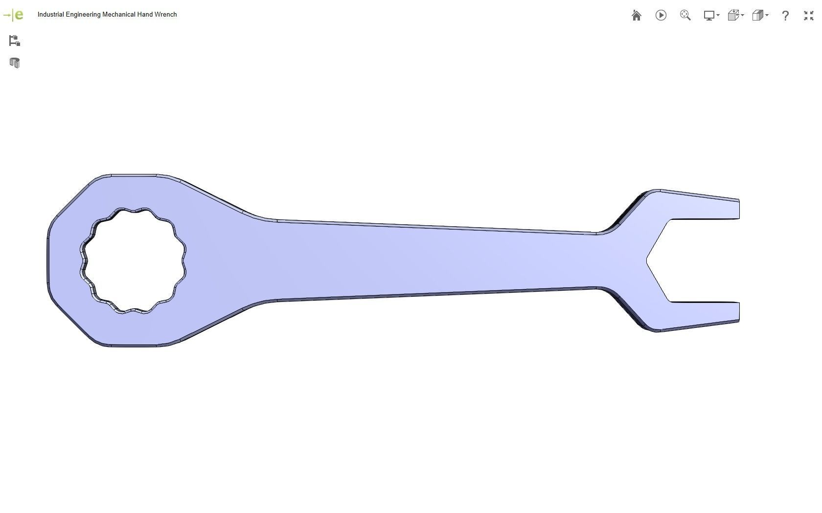 Mechanical Hand Wrench 3D print model_16