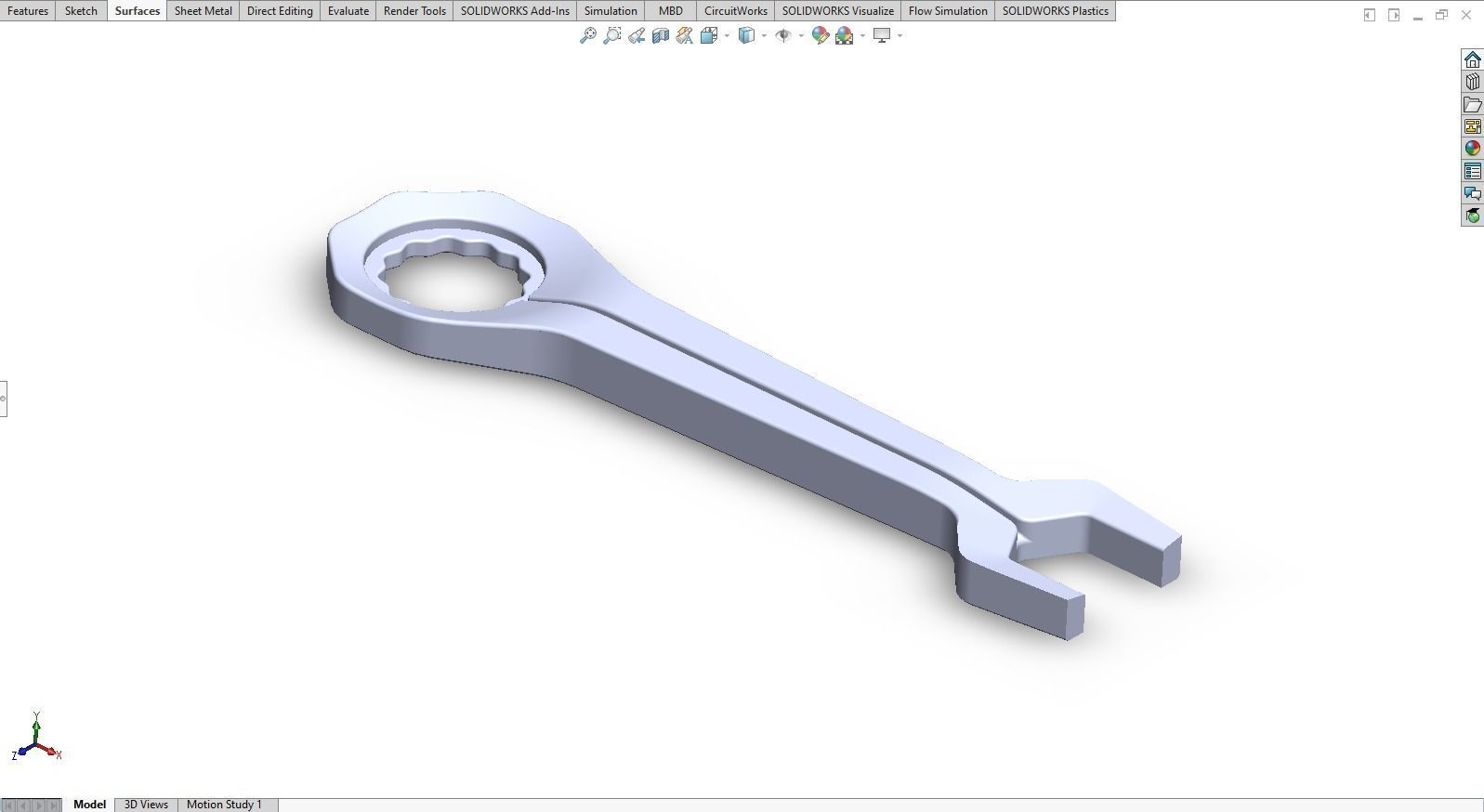 Mechanical Hand Wrench 3D print model_5