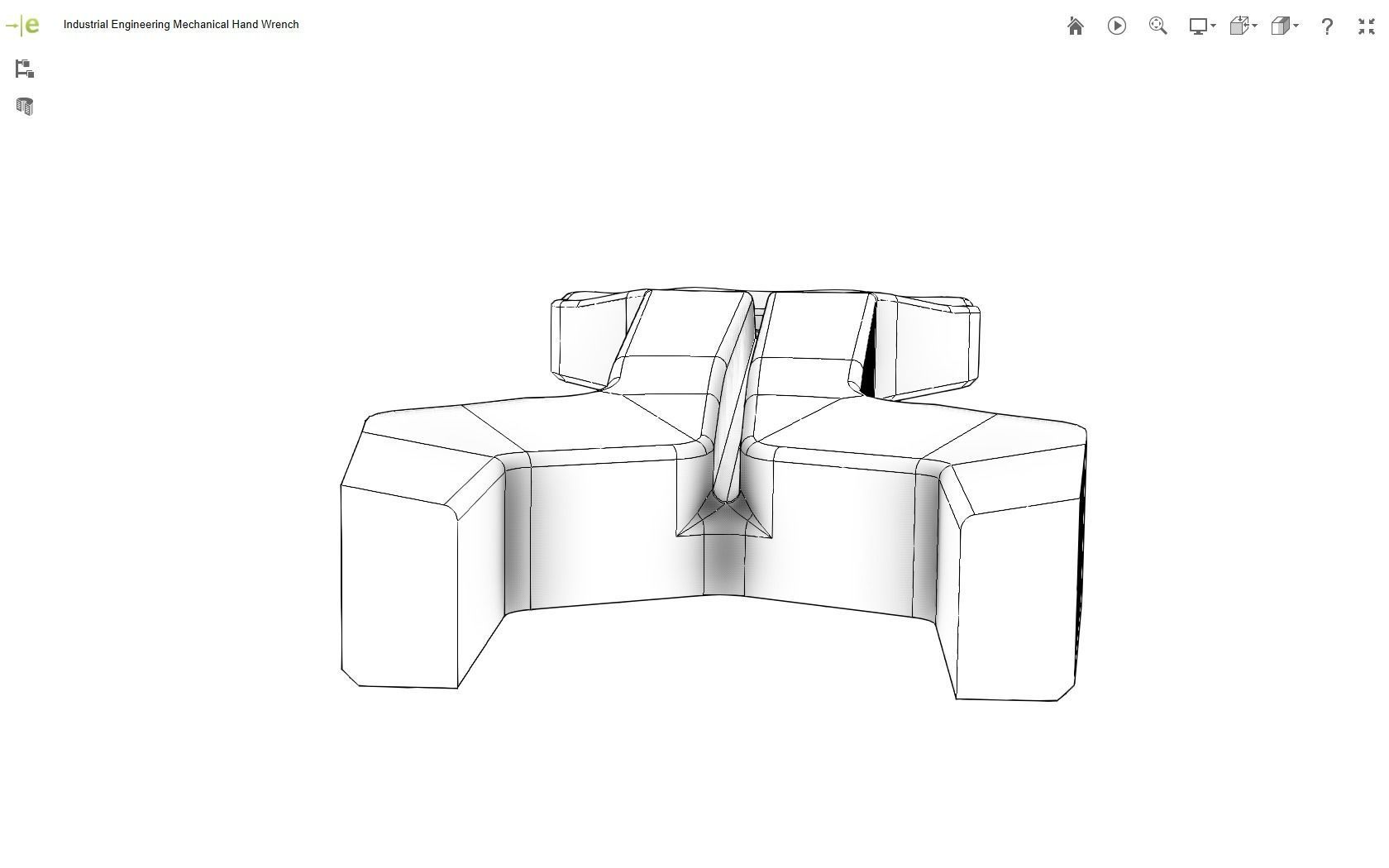Mechanical Hand Wrench 3D print model_28