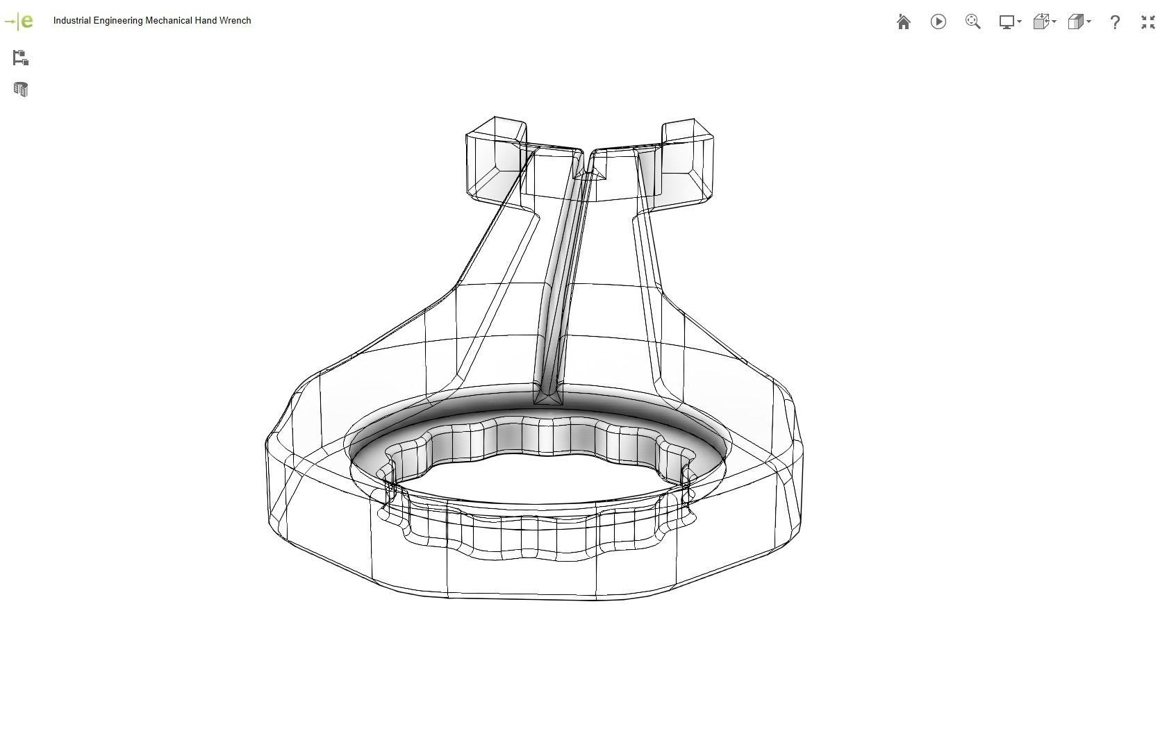 Mechanical Hand Wrench 3D print model_33