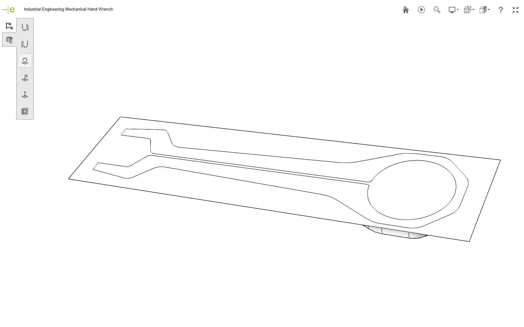 Mechanical Hand Wrench 3D print model_38