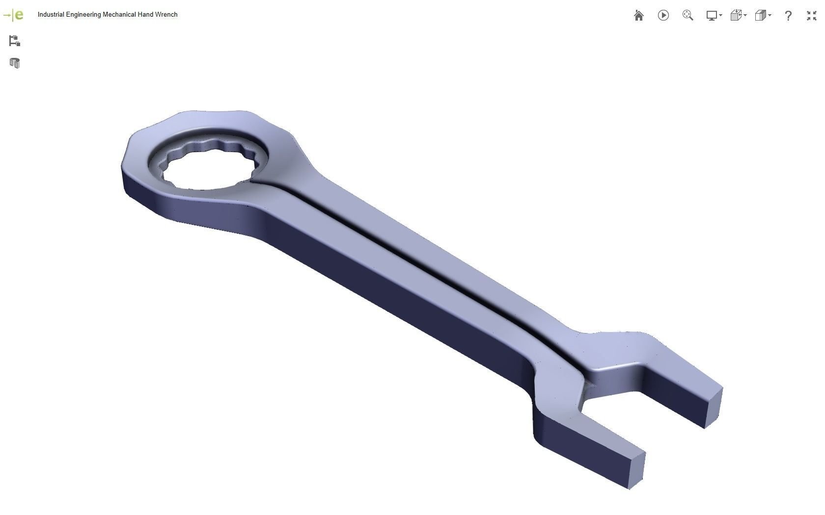 Mechanical Hand Wrench 3D print model_8