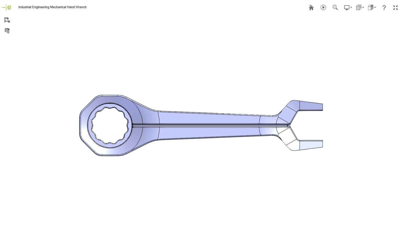 Mechanical Hand Wrench 3D print model_12