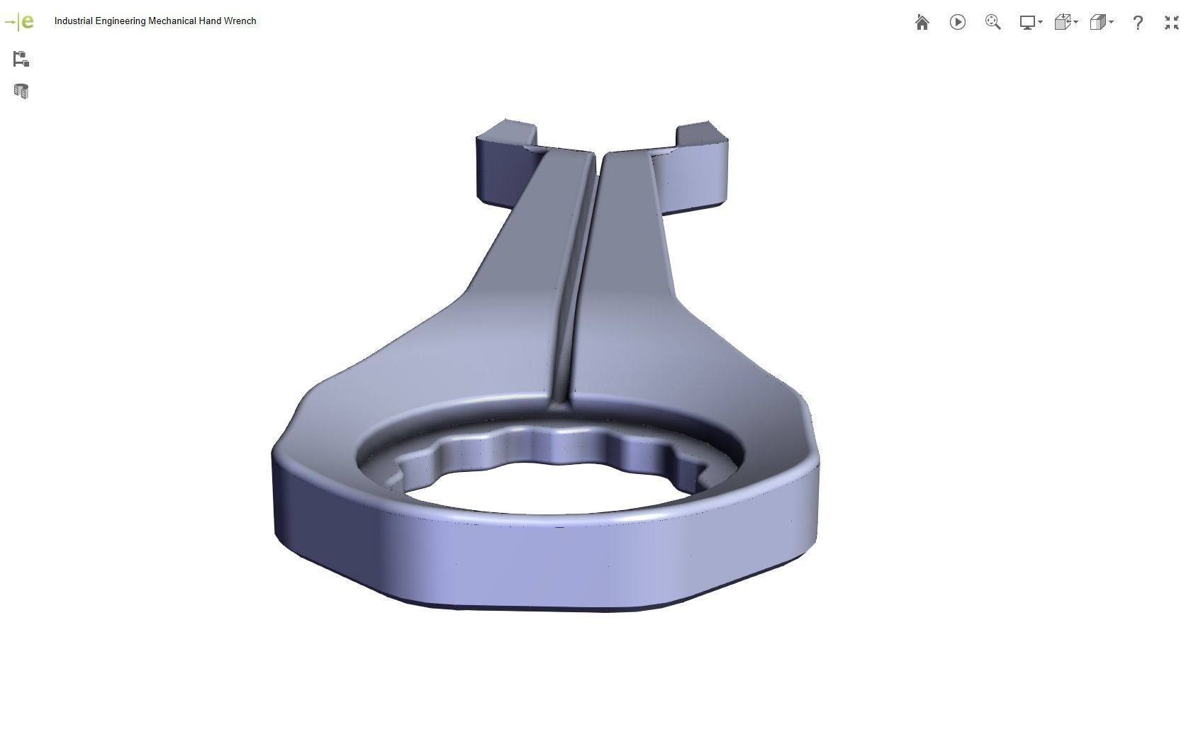 Mechanical Hand Wrench 3D print model_30