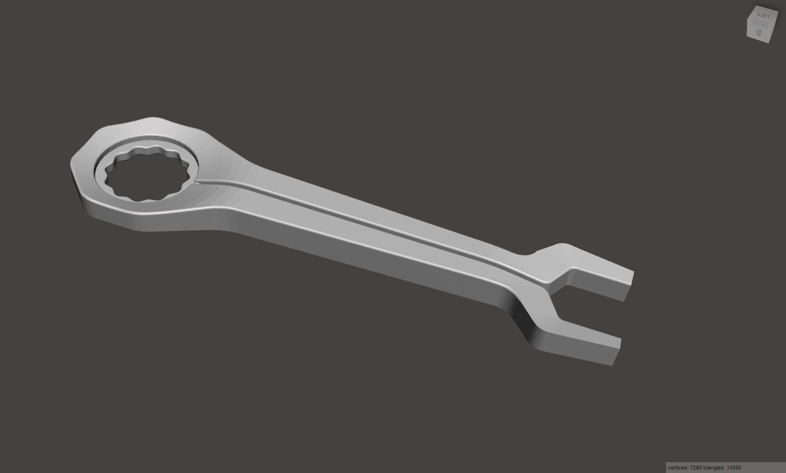 Mechanical Hand Wrench 3D print model_3