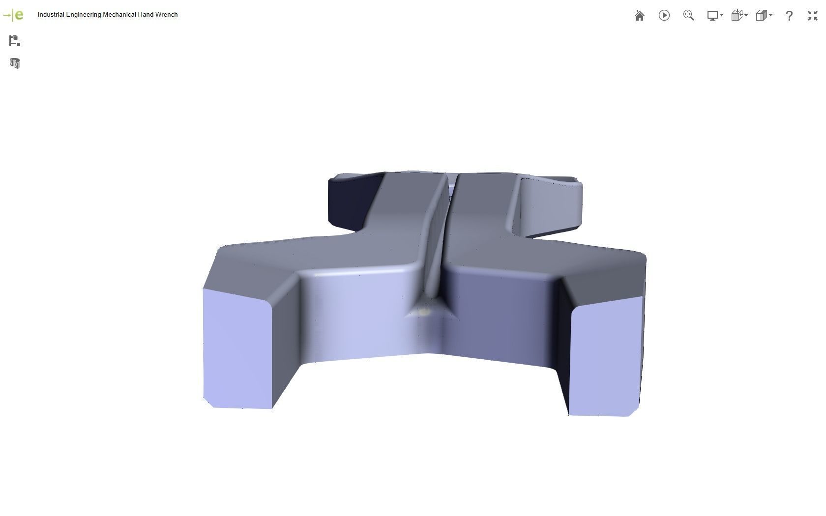 Mechanical Hand Wrench 3D print model_24