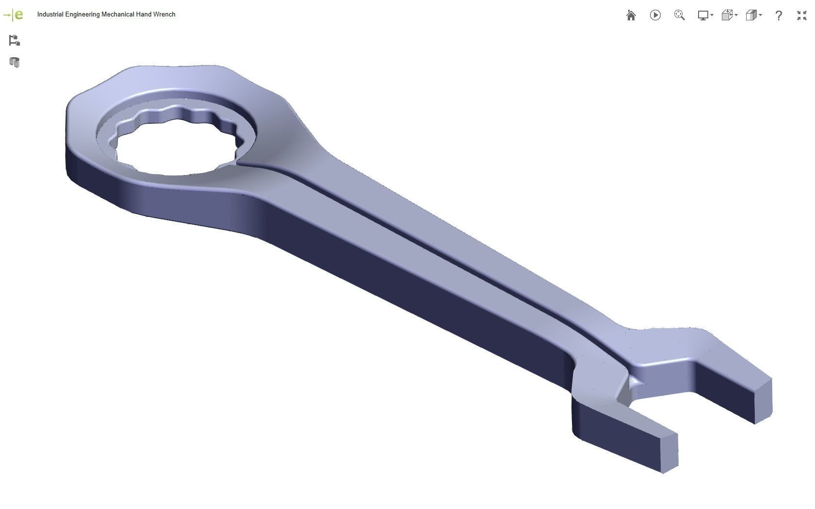 Mechanical Hand Wrench 3D print model_6