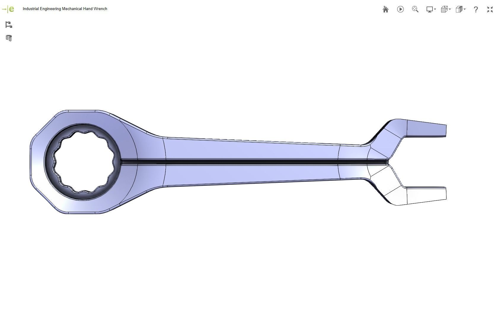 Mechanical Hand Wrench 3D print model_13