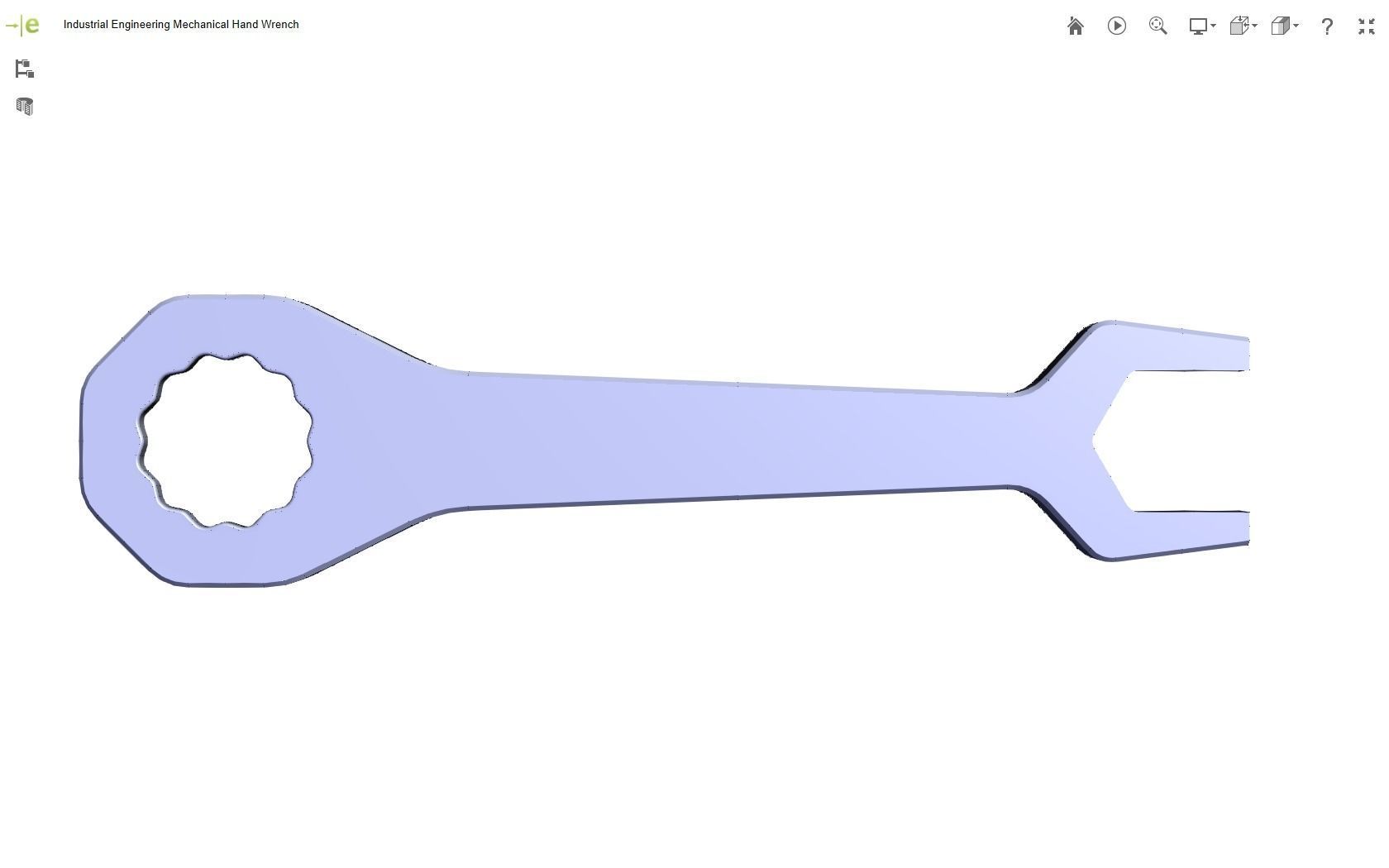 Mechanical Hand Wrench 3D print model_17