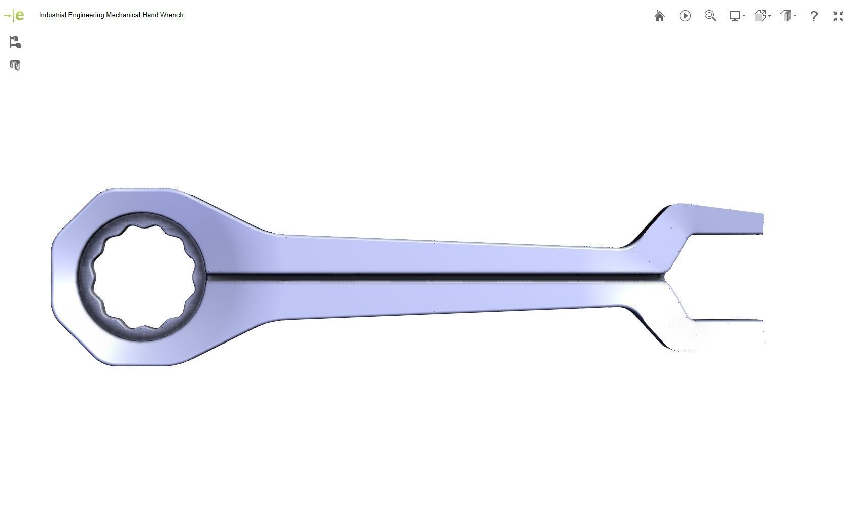 Mechanical Hand Wrench 3D print model_14