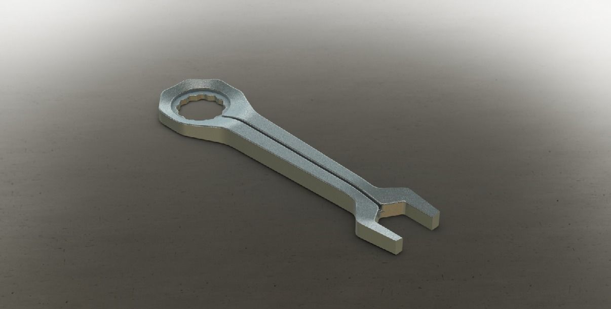 Mechanical Hand Wrench 3D print model_43