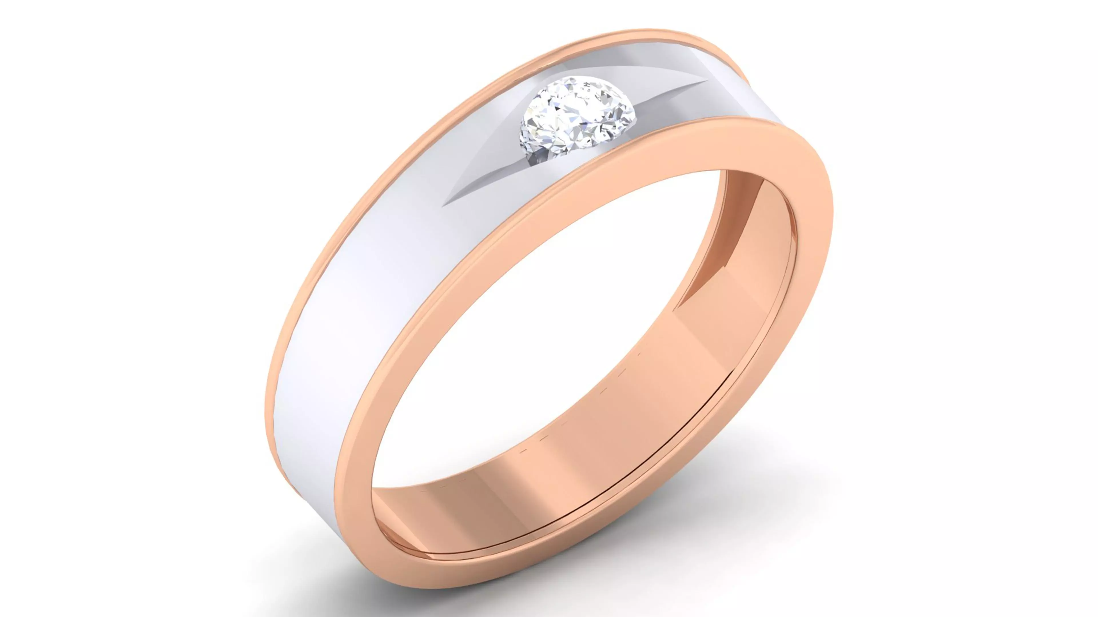 Couple Band Ring 3dm mgx render detail 3D print model