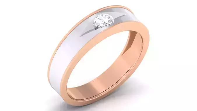 Couple Band Ring 3dm mgx render detail 3D print model
