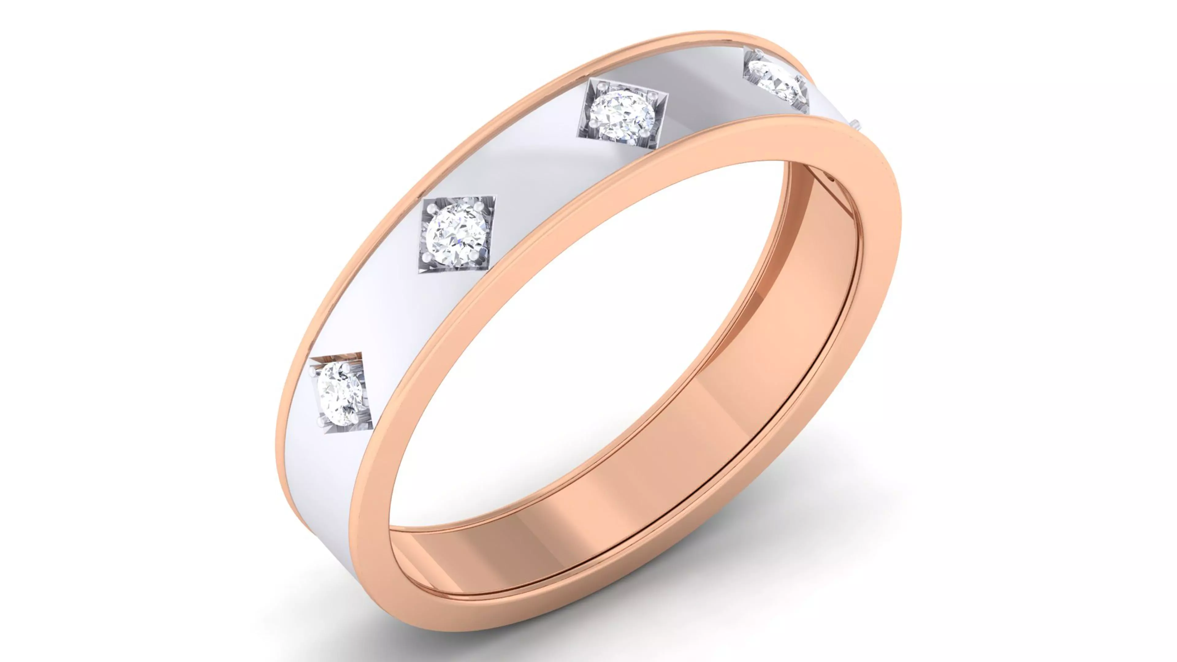 Couple Band Ring 3dm mgx render detail 3D print model