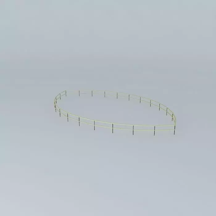 RAILING oval fence with Free 3D model_0