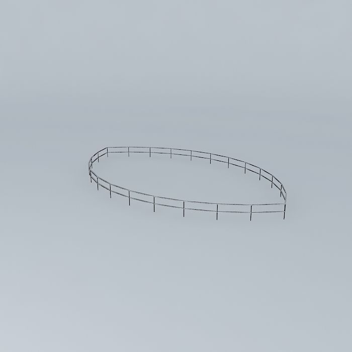RAILING oval fence with Free 3D model_4