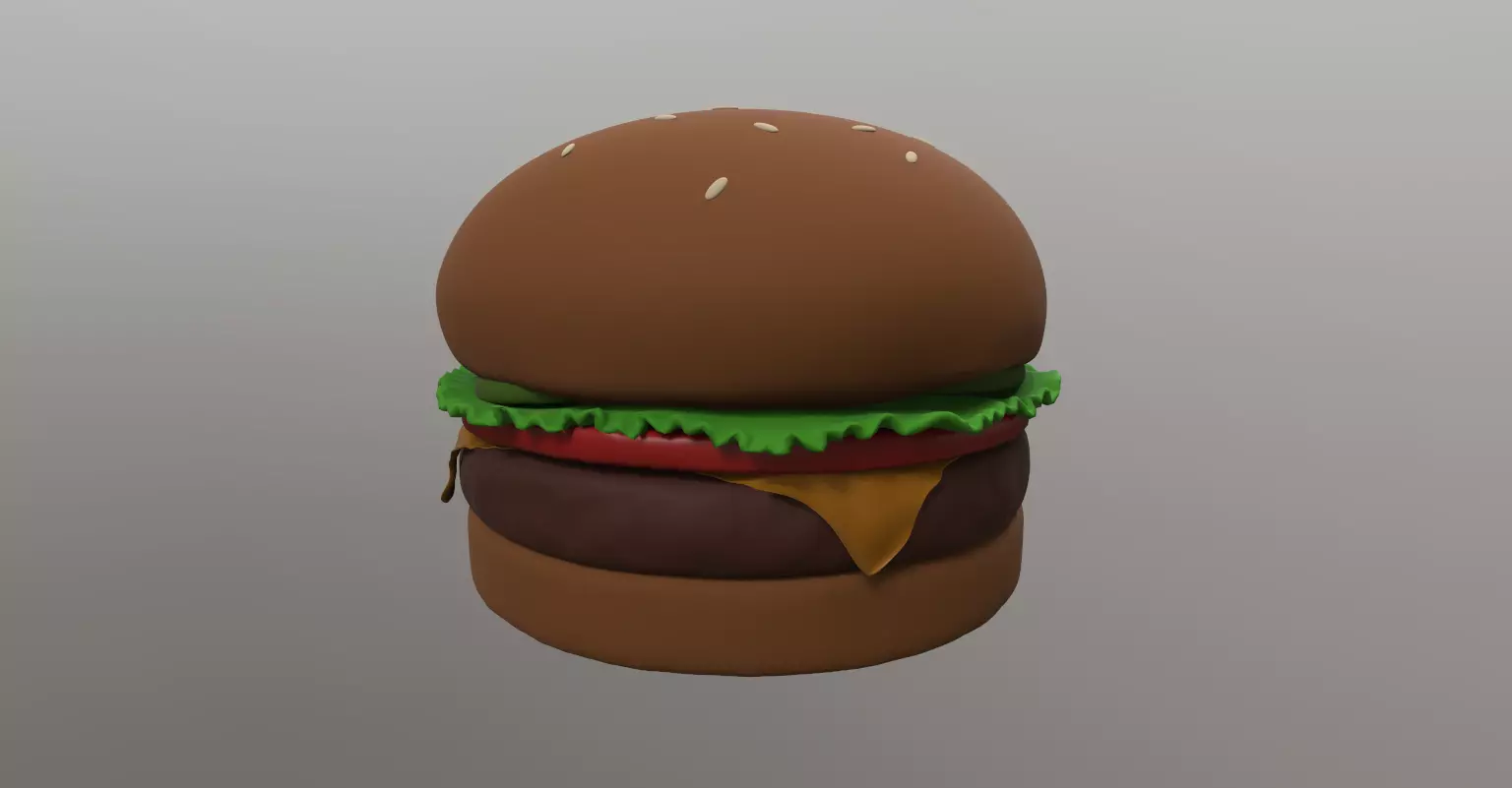 Hamburger 3D model_0